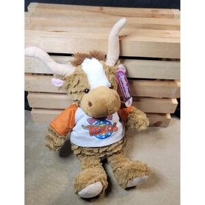 Dallas Texas Longhorn Plush Steer Bull Cow Stuffed Animal Western Cattle